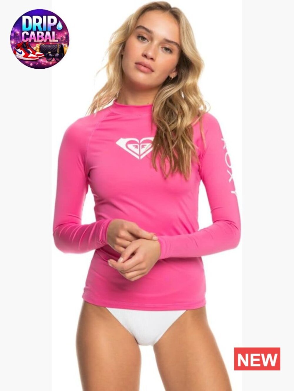 UPF 50+ Long Sleeve Compression Fit Rashguard Swim Shirt